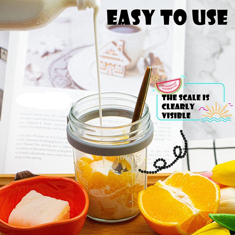 Hũ Đựng Salad Có Thể Tái Sử Dụng Kèm Muỗng Đo Lường Tiện Lợi