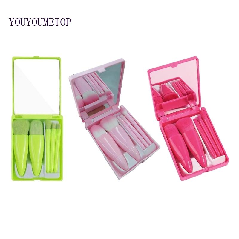 Bộ 5 Cọ Trang Điểm Có Gương Trang Điểm YOUYO