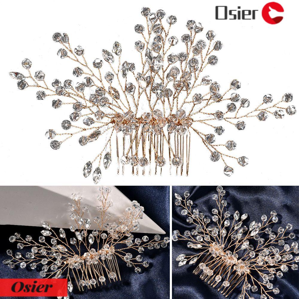 Lược Cài Tóc Cô Dâu Đính Hạt Lấp Lánh 1 Cái