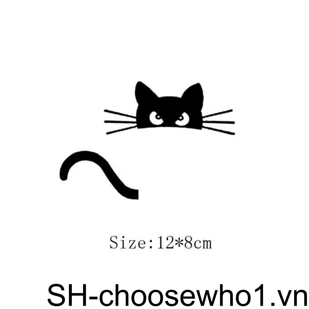 Miếng Dán Trang Trí Công Tắc Hình Mèo Dễ Thương
