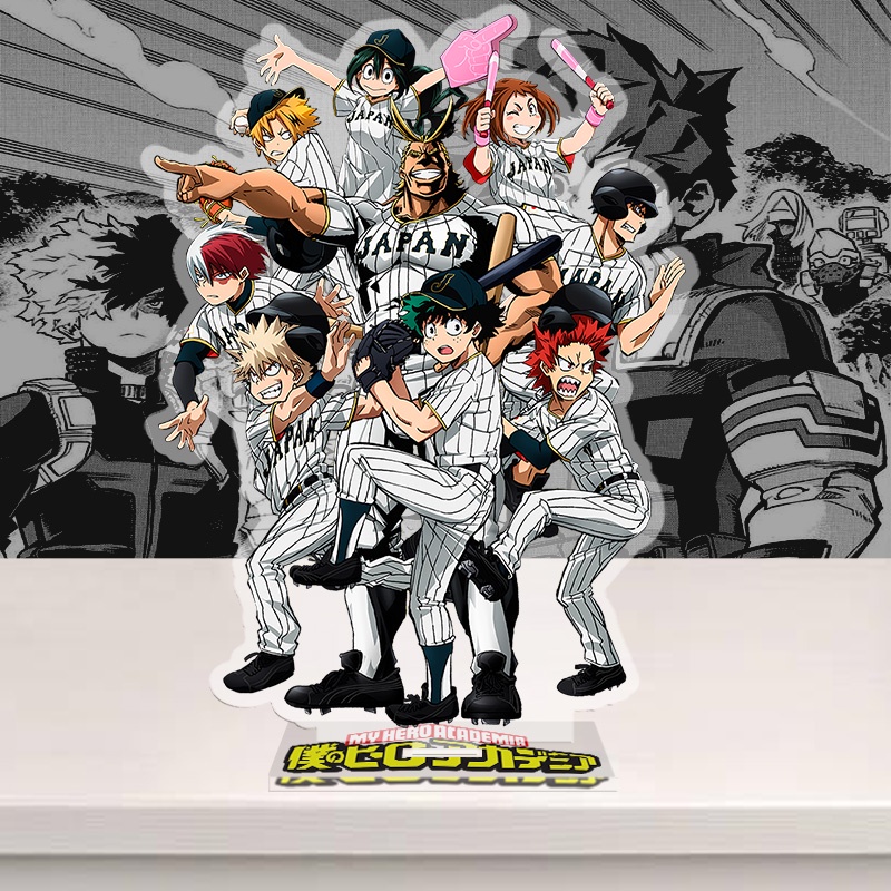 Standee My hero academia, anime Học viện siêu anh hùng, mô hình nhân vật Shoto, Bakugo, Midoriya