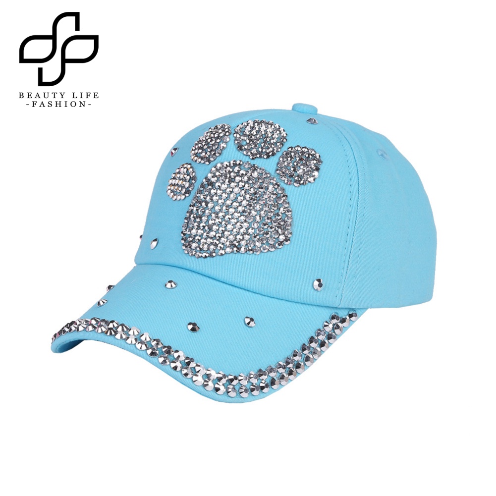 Mũ Lưỡi Trai Đính Đá Lấp Lánh Phong Cách Hiphop Thời Trang