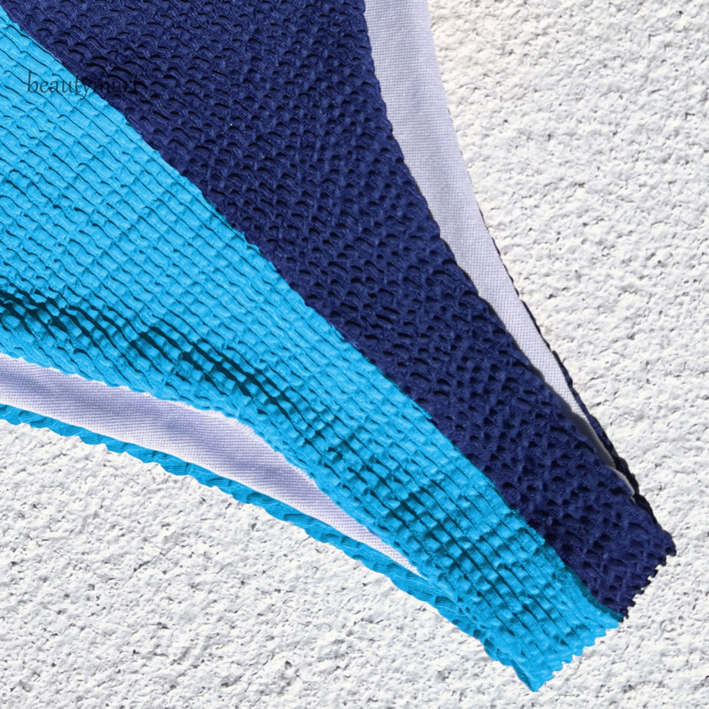 Bộ Bikini 2 Mảnh Dây Cột Màu Sắc Tương Phản Thời Trang Cho Nữ