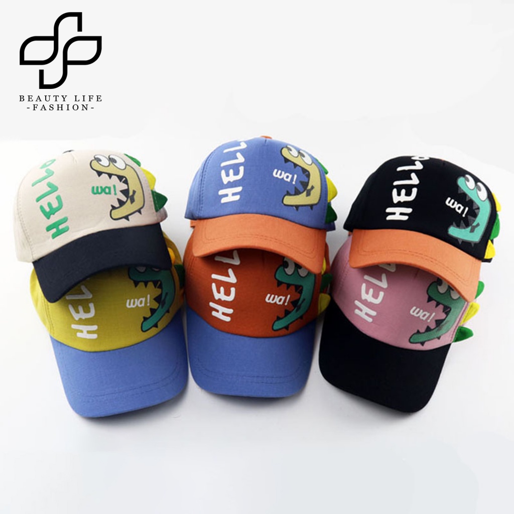 Nón Lưỡi Trai Thoáng Khí In Họa Tiết Khủng Long Bảo Vệ Cho Bé