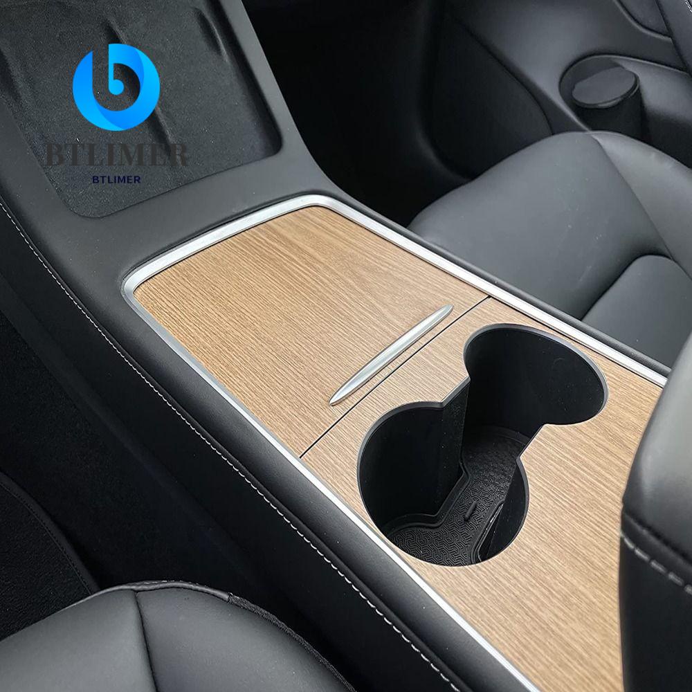 Miếng Dán Trang Trí Bảng Điều Khiển Trung Tâm Bằng Sợi Carbon Phối Da Lộn Sang Trọng Dành Cho Tesla Model 3 Y 2021 2