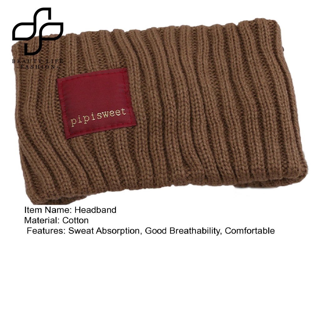 Băng Đô Dệt Kim Co Giãn Thấm Hút Mồ Hôi Thoáng Khí Thời Trang Thu Đông Dành Cho Nữ