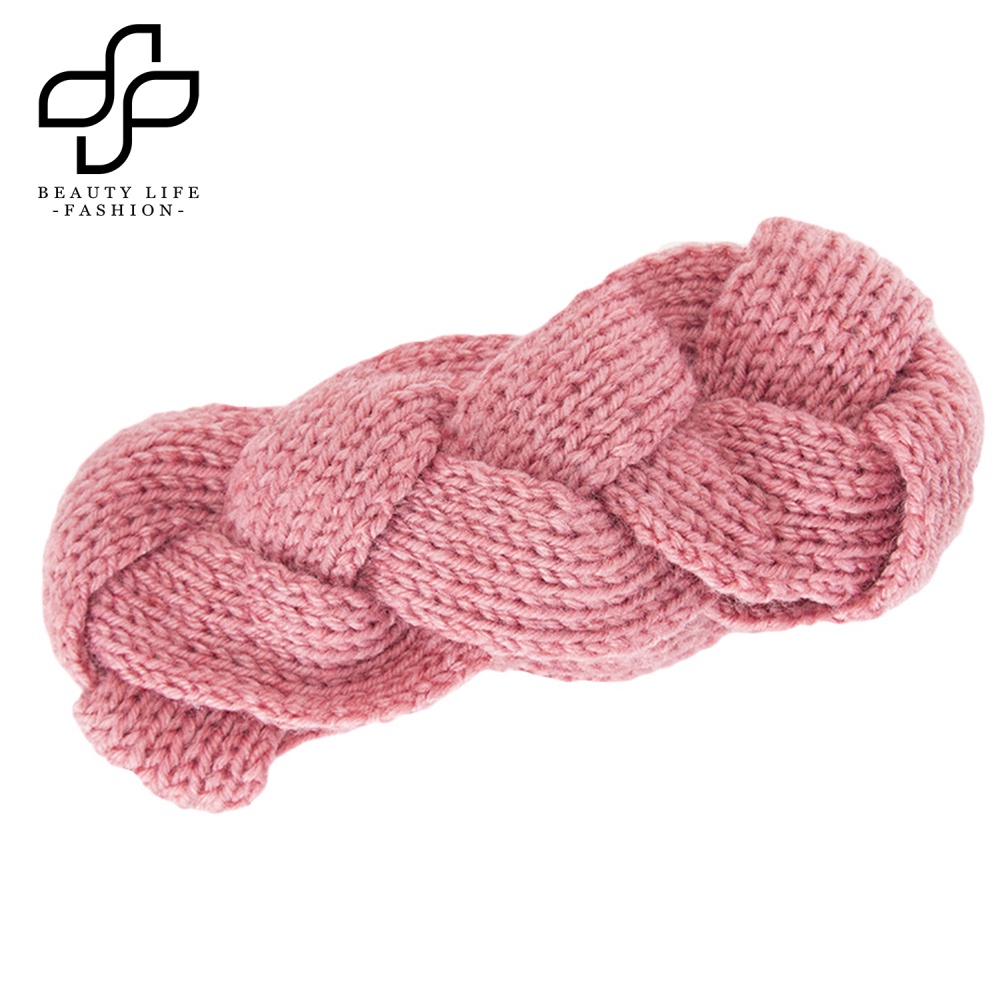 Băng Đô Len Màu Trơn Giữ Ấm Mùa Đông Thời Trang Unisex