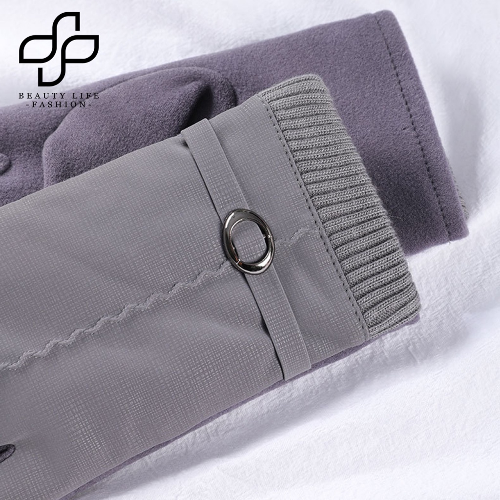 1 Đôi Găng Tay Siêu Mềm Giữ Ấm Chống Thấm Nước Có Thể Chạm Màn Hình Cảm Ứng Thời Trang Mùa Đông Cho Nữ