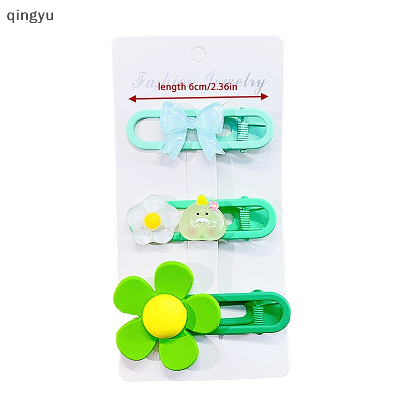 1 Bộ Kẹp Tóc Hình Nơ / Bông Hoa Màu Sắc Ngọt Ngào Xinh Xắn Cho Bé Gái