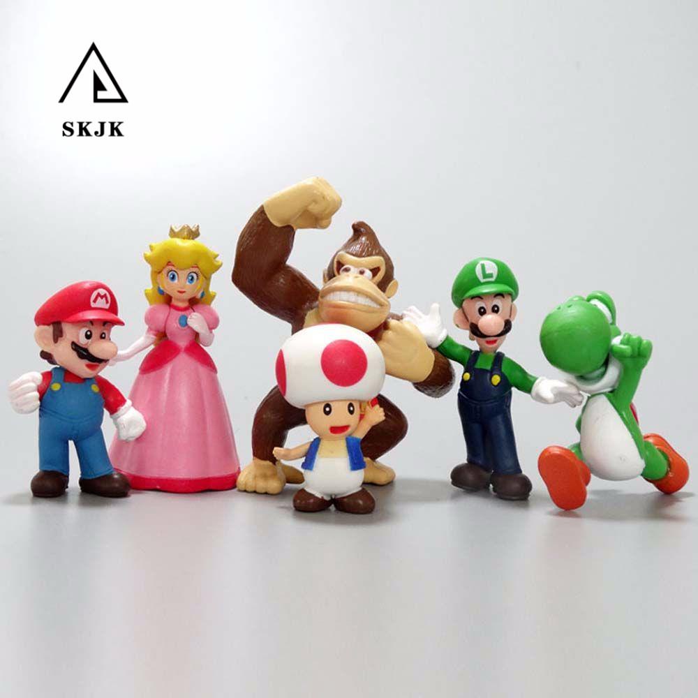 Mô Hình Nhân Vật Super Mario Bros Để Bàn Trang Trí Bằng PVC