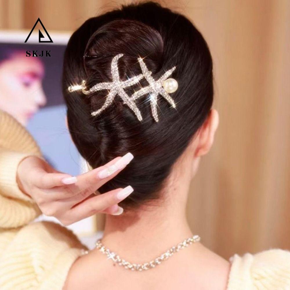 Kẹp Tóc Cong Hình Sao Biển / Ếch / Cá Mập Đơn Giản Thời Trang Cho Nữ