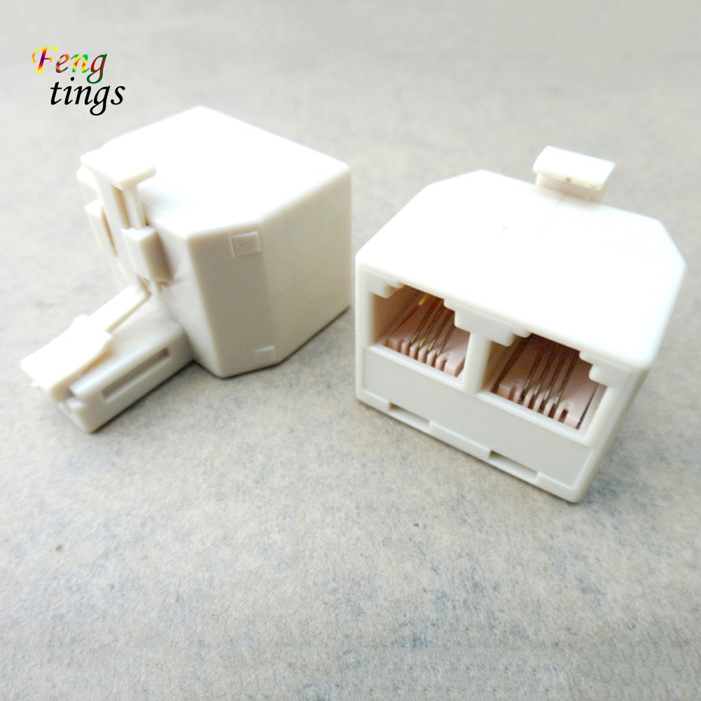 Ổ Cắm Điện Chia 2 Cổng 6P4C Chất Lượng Cao