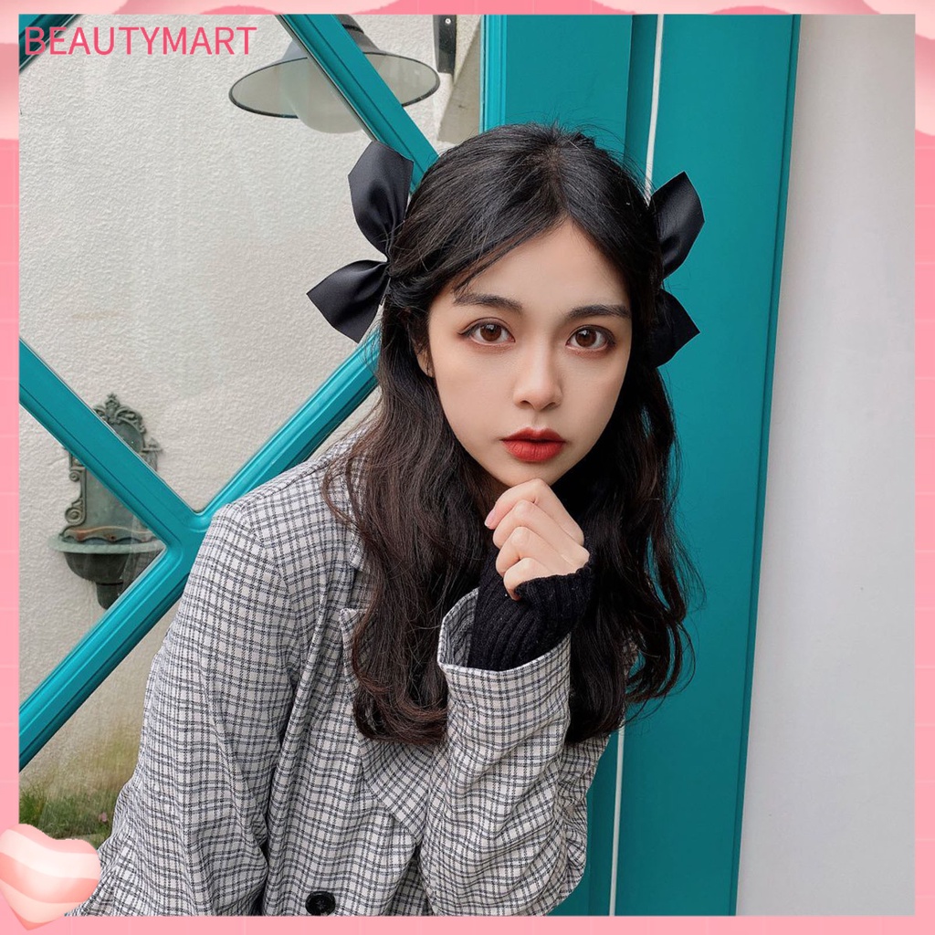 1 Cặp Kẹp Tóc Hình Nơ Màu Sắc Xinh Xắn Cho Nữ