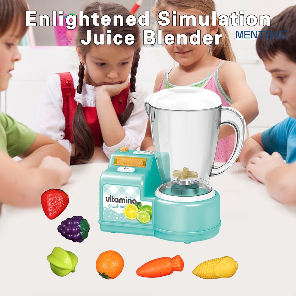 1 Bộ Máy Xay Sinh Tố Đồ Chơi Có Đèn Và Nhạc Cho Nhà Búp Bê