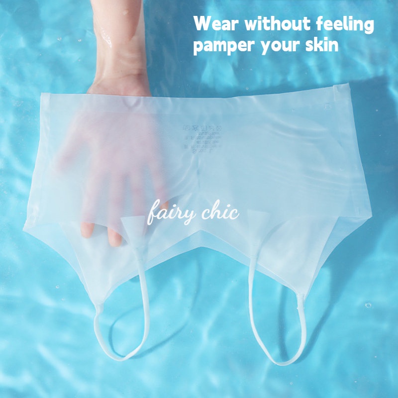 Áo Ngực Một Mảnh Siêu Mỏng Không Đường May Thoáng Khí Thoải Mái Không Dây Có Size M-4XL Dành Cho Nữ