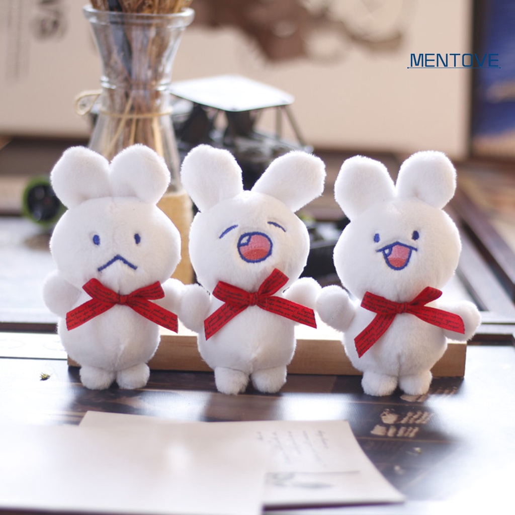 Thỏ Nhồi Bông 12cm Treo Móc Khóa Trang Trí Hoạt Hình