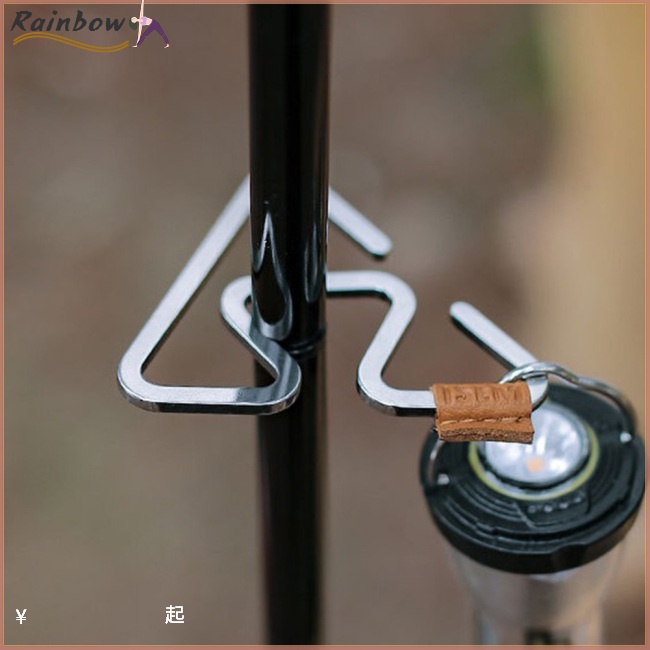 Set 10 Móc Inox Siêu Nhẹ Đa Năng Dành Cho Cắm Trại Ngoài Trời