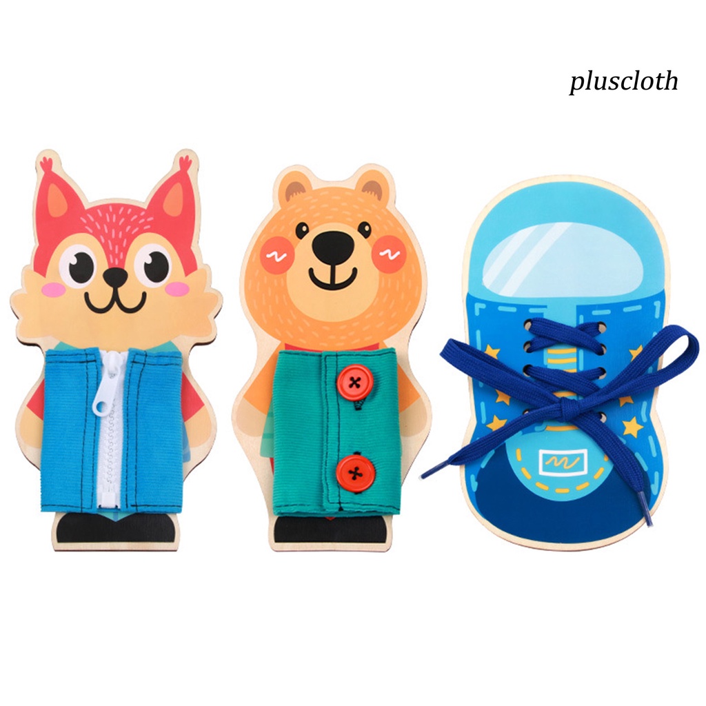 Set 3 Đồ Chơi Giải Trí Hình Hoạt Hình Đầy Màu Sắc Có Khóa Kéo DIY