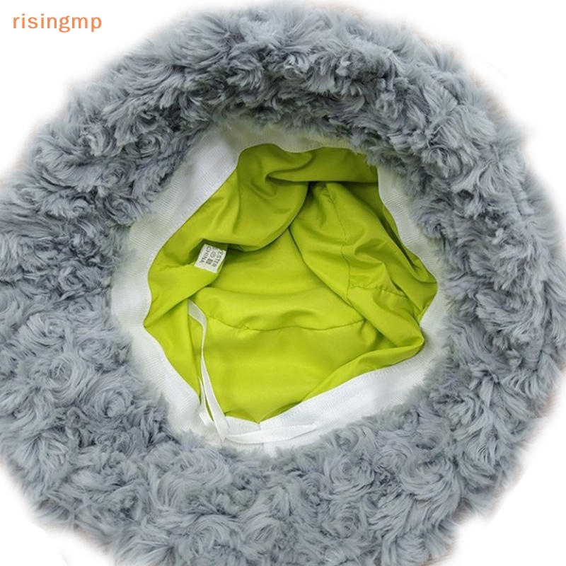 Mũ Bucket Phủ Lông Cừu Nhân Tạo Mềm Mại Phong Cách Vintage Thời Trang Mùa Đông Cho Nữ