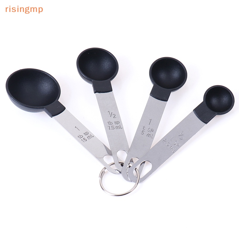 Bộ 8 Muỗng Đo Lường Bằng Thép Không Gỉ Tiện Dụng Cho Nhà Bếp