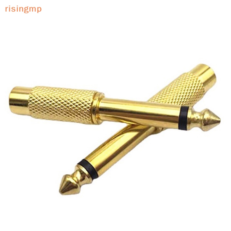 1 Giắc Cắm Đơn Sang RCA Mạ Vàng 6.35mm 1 / 4 &quot;