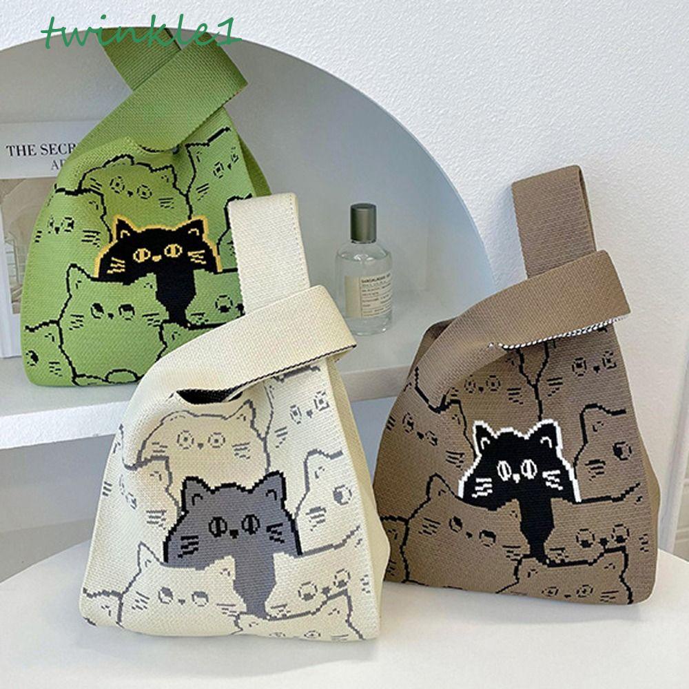 Túi Đựng Mỹ Phẩm Đeo Cổ Tay Đàn Hồi Họa Tiết Lấp Lánh