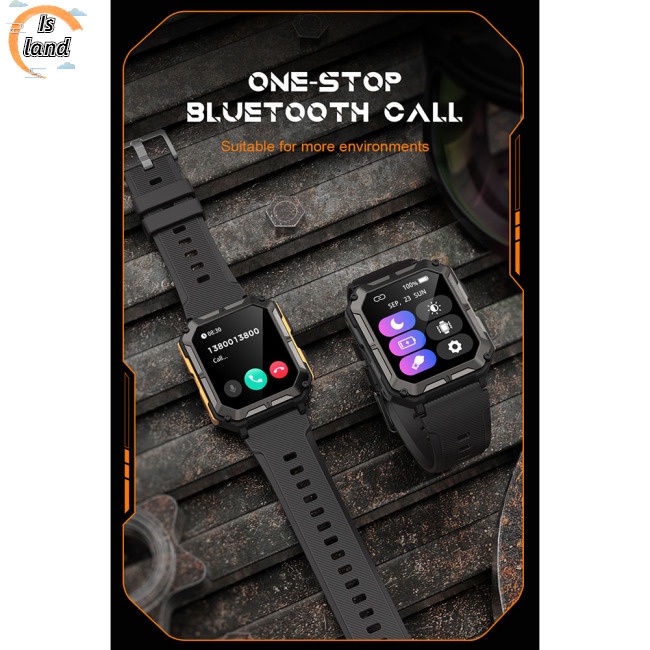 Đồng Hồ Thông Minh C20pro Màn Hình Hd 1.83 Inch Chống Thấm Nước Ip68 Và Phụ Kiện