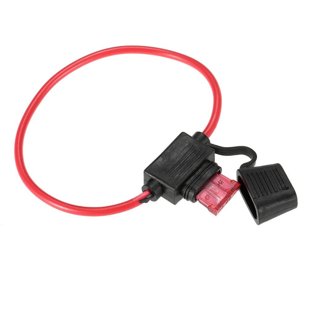 10Pcs/Set 12V 80A Standard Inline Fuse Holder Splash Proof For Car Bike With Waterproof Dustproof Cover [Q/10]