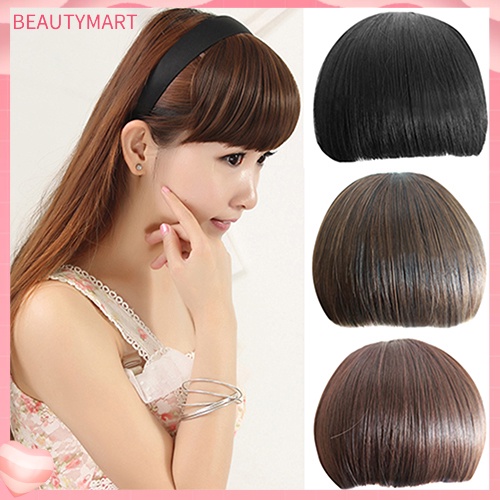 Tóc Mái Giả Thẳng Dài Có Kẹp Dành Cho Nữ
