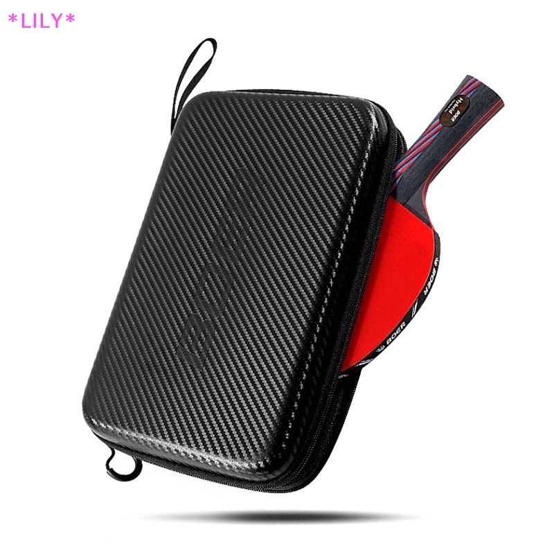 Lily 1PC bóng bàn BAT Bìa mái chèo Eva Túi ping pong trường hợp zip Túi Gói Túi 290x195x50mm vợt túi không thấm nước bao gồm uuu