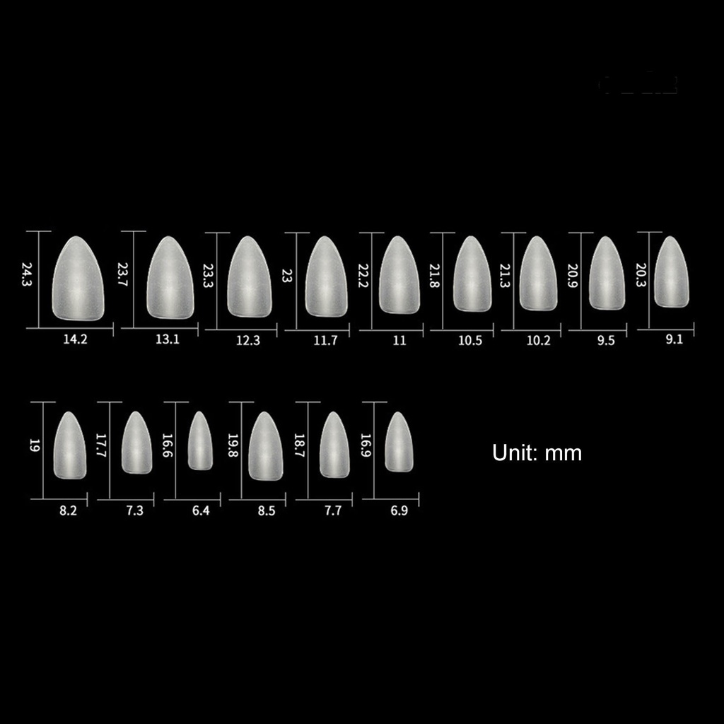Bộ 300 Móng Tay Giả 15 Ngăn Siêu Mỏng Nhiều Kích Cỡ Tiện Dụng Cho Salon