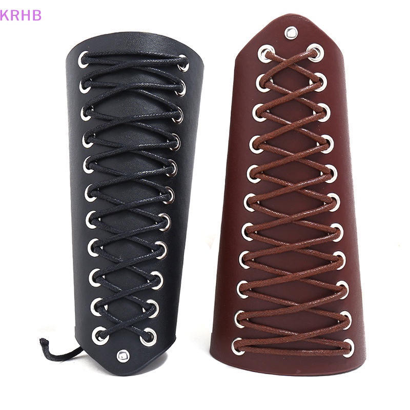 Krhb Vòng Đeo Tay Giả Da Bản Rộng Buộc Dây Hóa Trang Phong Cách Steampunk Cho Nam Và Nữ Mới