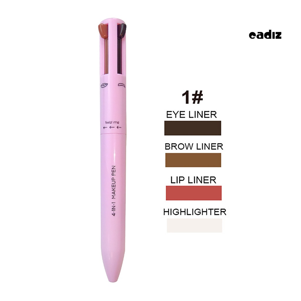 Bút Kẻ Mắt / Môi / Lông Mày 4 Trong 1 Chống Nước Không Gây Kích Ứng Nhẹ Nhàng