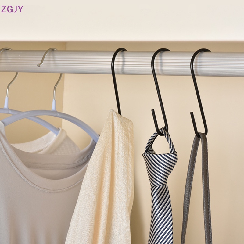 Zgjy Set 5 Móc Treo Hình Chữ S Màu Bạc / Đen Dùng Cho Nhà Bếp / Phòng Tắm / Văn Phòng / Cây Trồng Mới