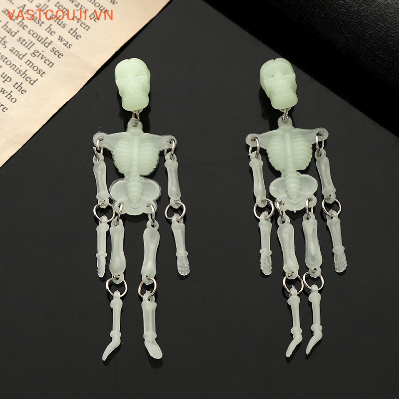 Móc Khóa Hình Đầu Lâu Phát Quang Phong Cách Gothic Thời Trang