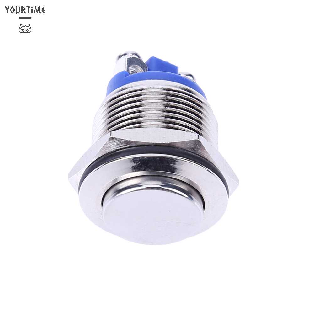 Công Tắc Nút Nhấn Bằng Kim Loại Chống Thấm Nước 19mm 12V Cho Xe Hơi
