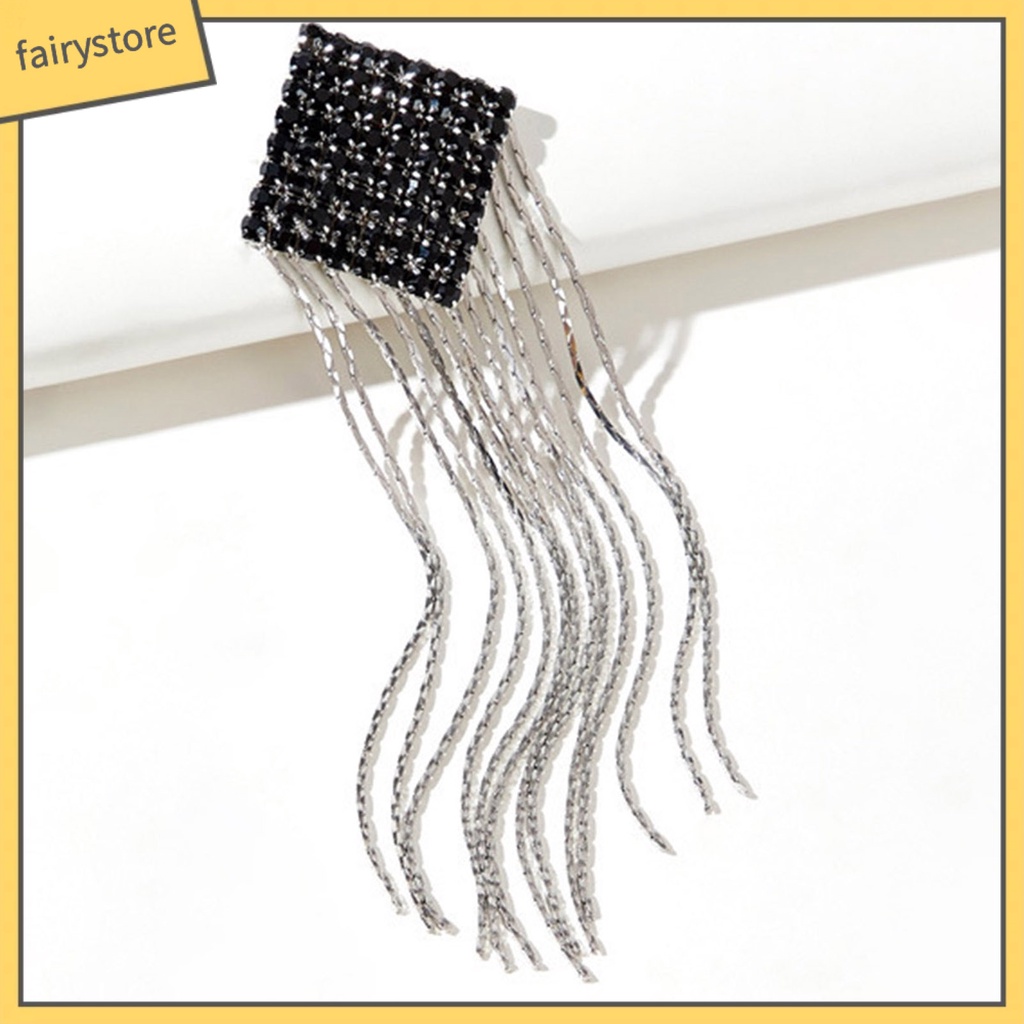 [FRO] Bông Tai Thả Dây Dài Bằng Hợp Kim Trang Sức Đơn Giản Thời Trang Cho Ngày