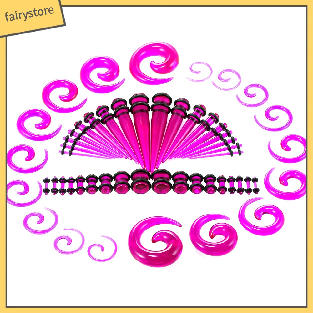 Set 54 Khuyên Nong Tai Acrylic 1.6-10mm