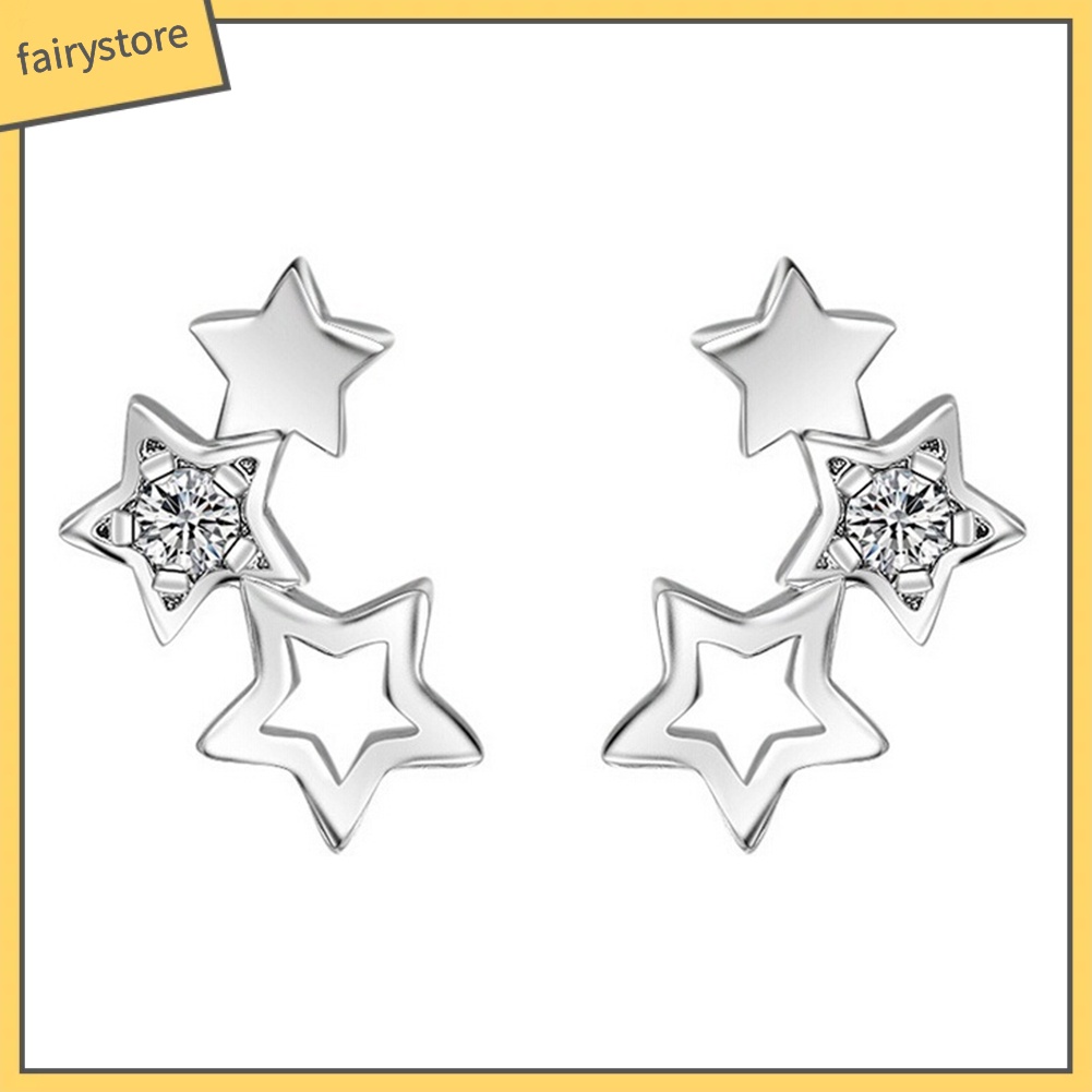Đôi Khuyên Tai Hình Ngôi Sao Rỗng Thời Trang Cho Nữ