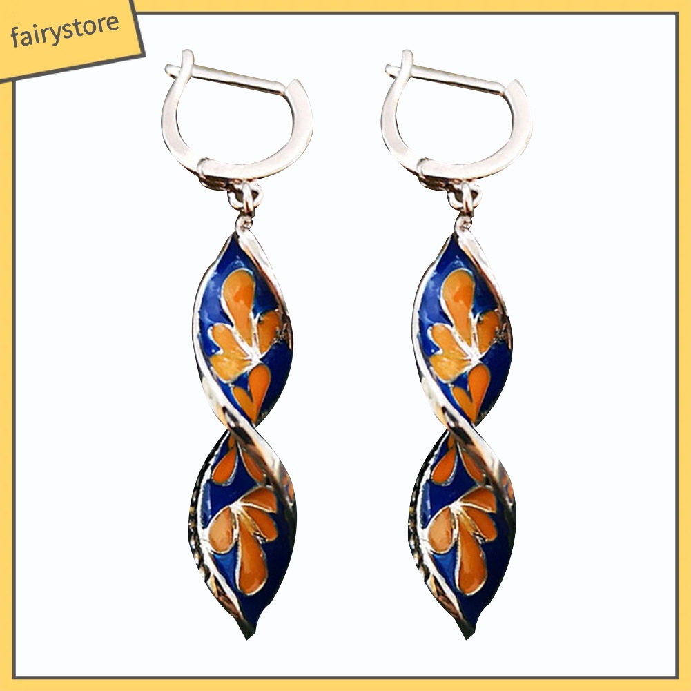 Bông Tai Dạng Xoắn Ốc Đính Đá Thời Trang Dành Cho Nữ