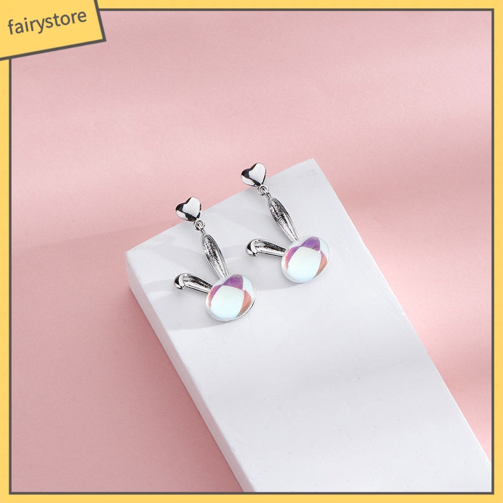 1 Bông Tai Hình Mặt Trăng / Trái Tim / Đá Mặt Trăng Bằng Đồng Trang Trí Chống Rỉ Sét [FRO] [FRO] 1 Chiếc Bông Tai Đinh Tán / Trái Tim / Tai