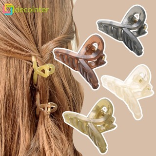 Kẹp tóc càng cua bằng nhựa acrylic màu thạch / kẹp tóc đuôi ngựa cao cấp thời trang