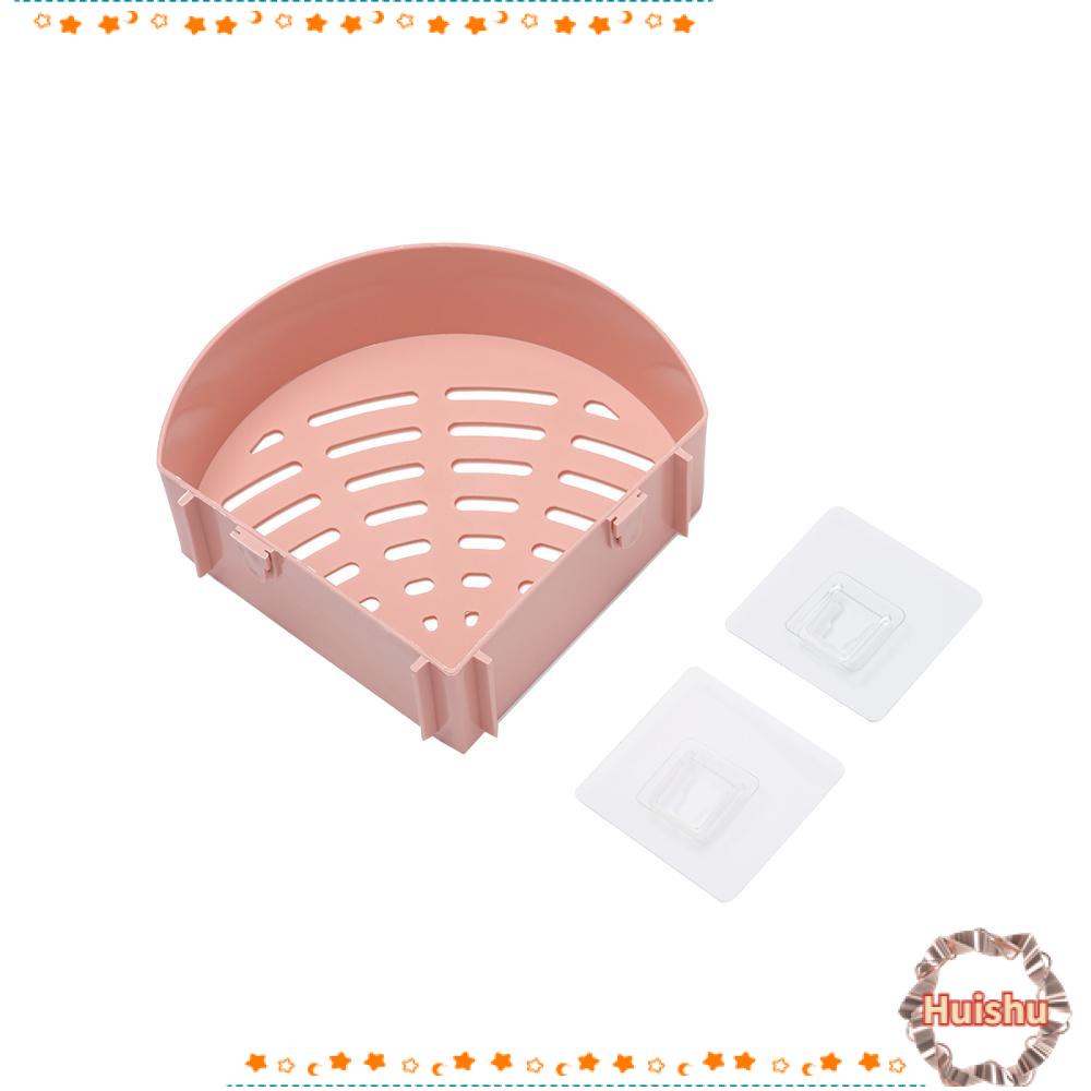 Giá Đỡ Nhựa Gắn Góc Tường Có Móc Treo Đồ Dùng Nhà Tắm Tiện Dụng