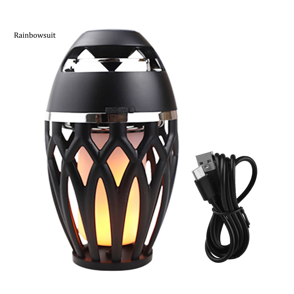 [RB] Loa Bluetooth Không Dây Đa Năng Âm Thanh Nổi Rảnh Tay Có Đèn LED Ngọn Lửa Trang Trí Tiệc Tùng