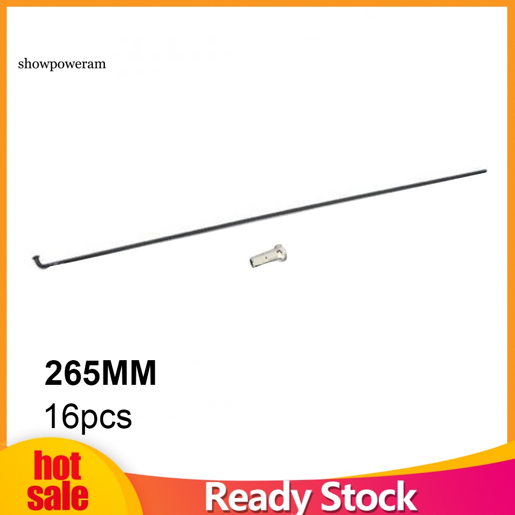 16 Cái Căm Xe Đạp Bằng Thép 251mm-269mm Kèm Nắp Đậy