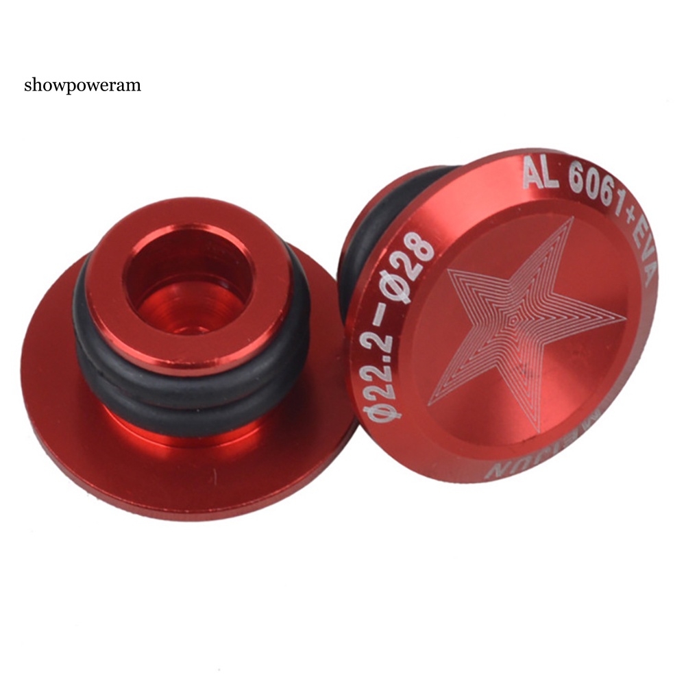 Set 2 Nút Gắn Tay Lái Xe Đạp Leo Núi Bằng Hợp Kim Nhôm