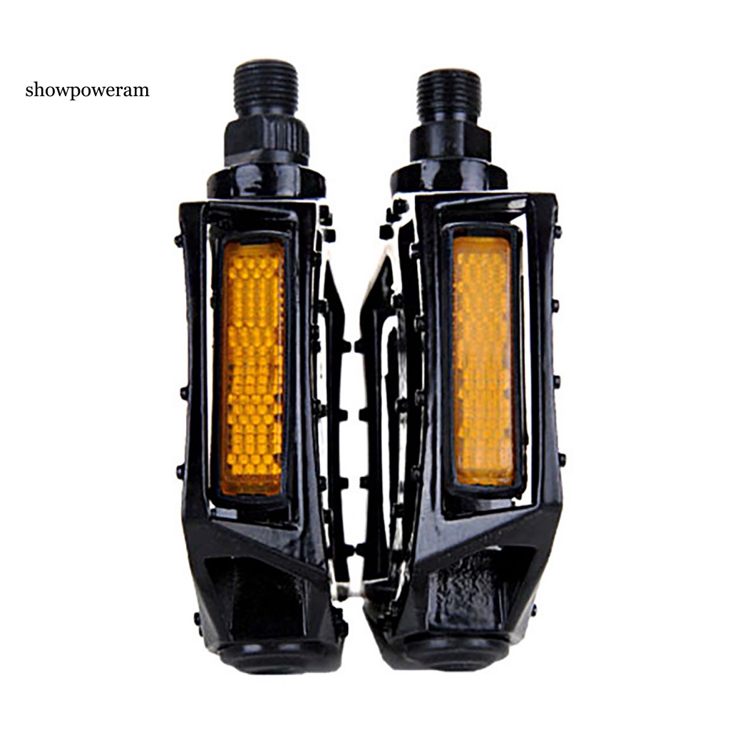 1 Cặp Bàn Đạp Hợp Kim Nhôm Chống Trượt Kèm Dải Phản Quang Cho Xe Đạp