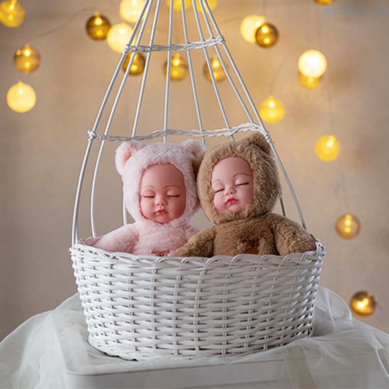 Búp Bê Nhồi Bông 13in Dùng Làm Đồ Chơi Tương Tác Với Khuôn Mặt / Mắt / Bàn Tay Đáng Yêu Cho Bé