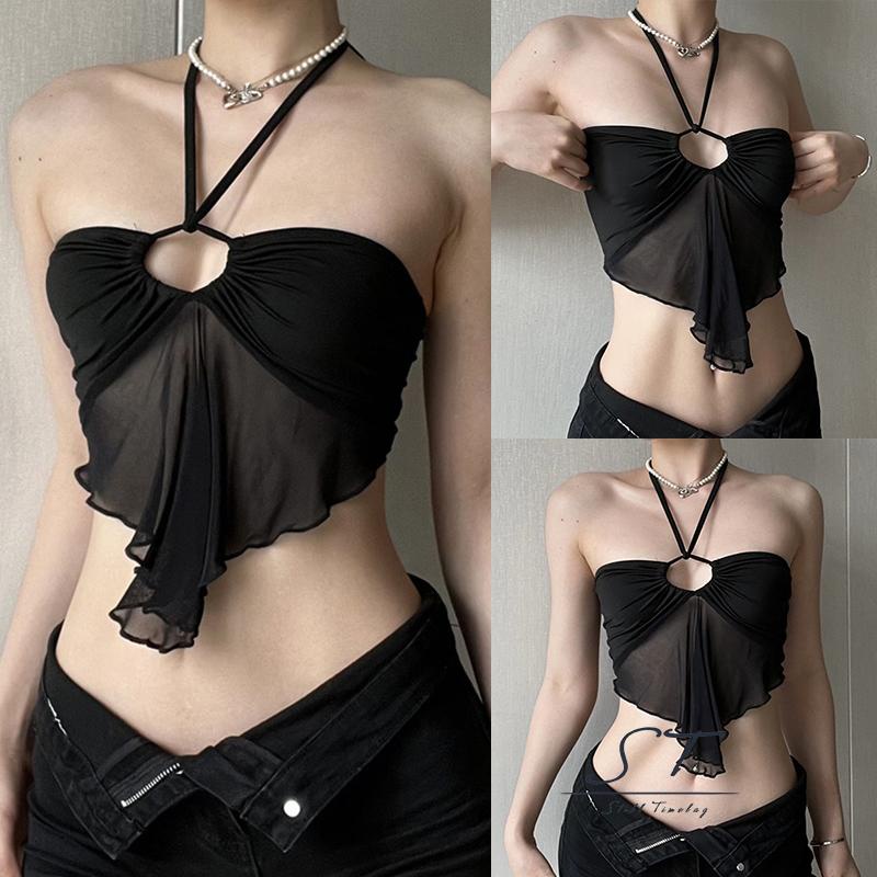 Áo Croptop Hở Lưng M5 Thời Trang Mùa Hè Dành Cho Nữ