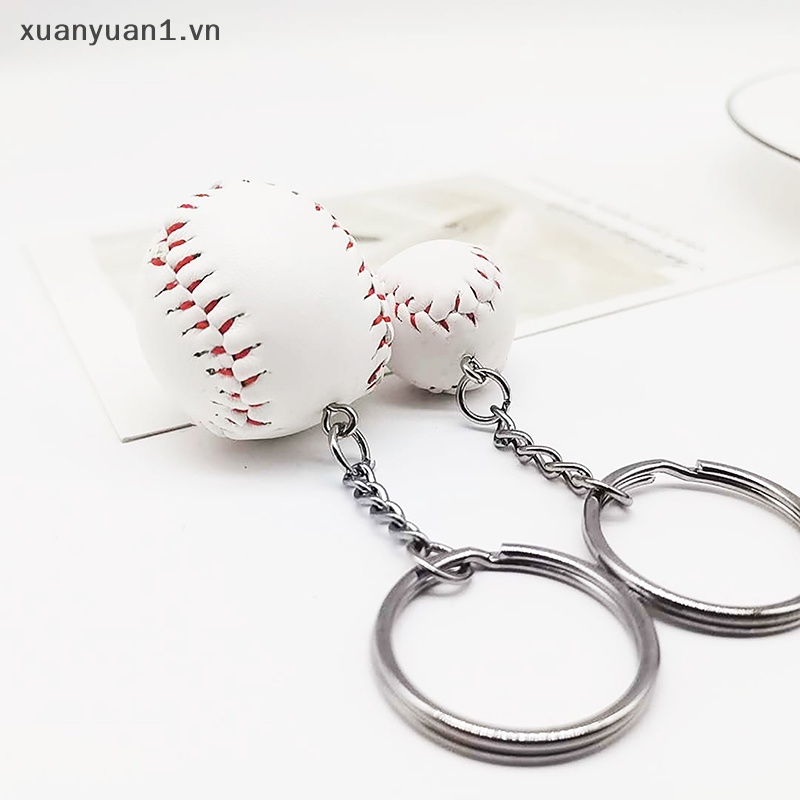 Móc Khóa Hình Quả Bóng Chày Mini Độc Đáo